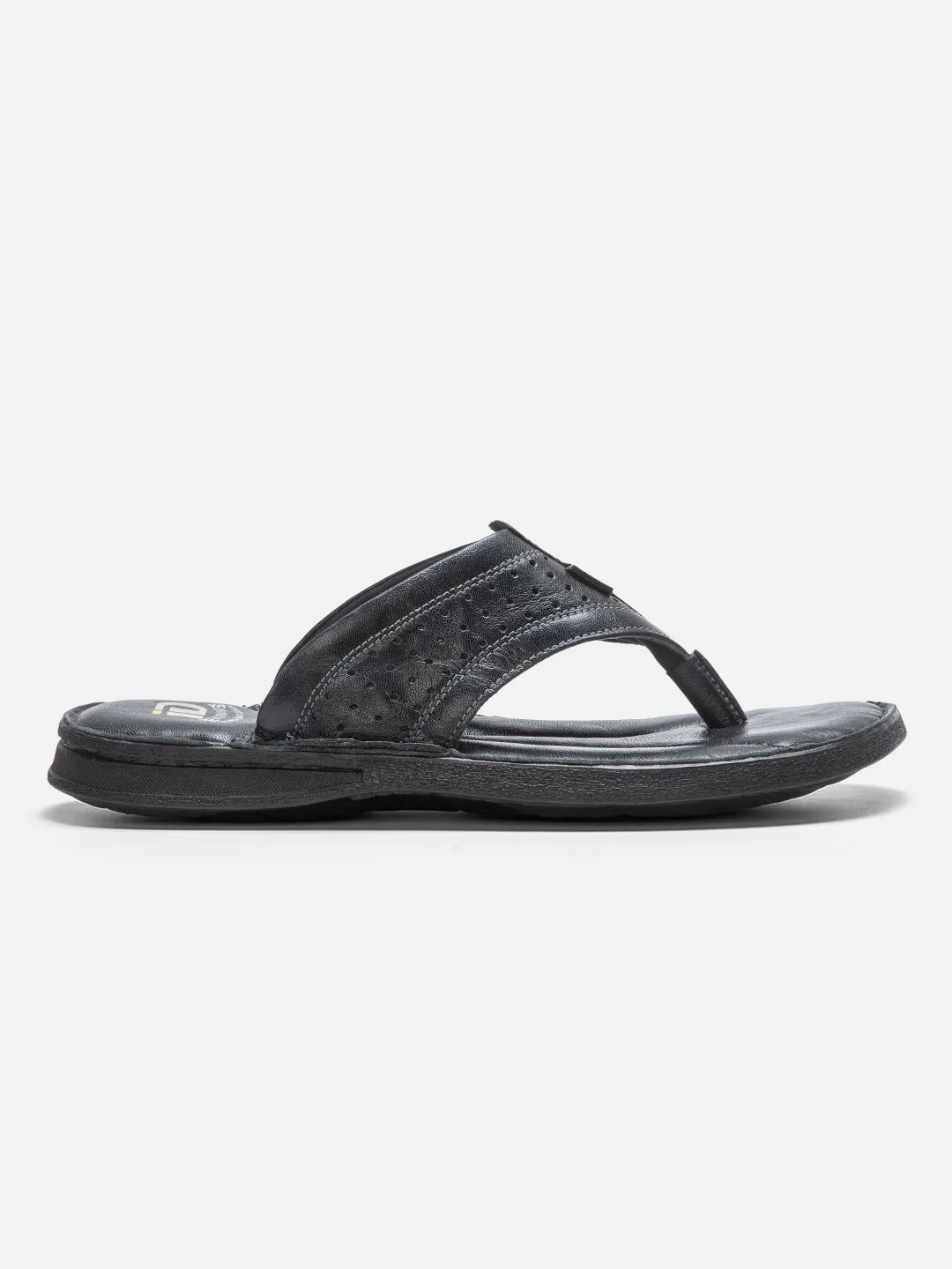 Men's Black Thong Casual Sandal (ID4064)