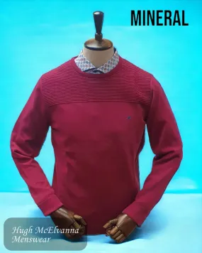 Mineral Dk. Red Round Neck Pullover - Waverly