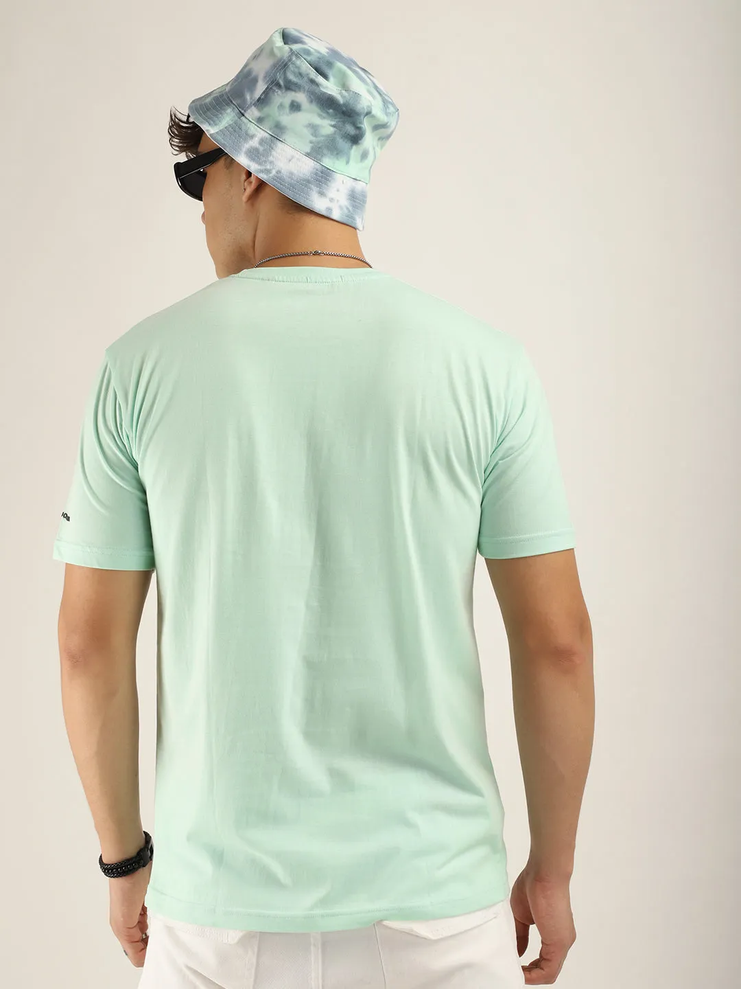 Mint Cotton Slim Fit T-Shirt