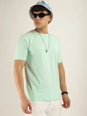 Mint Cotton Slim Fit T-Shirt