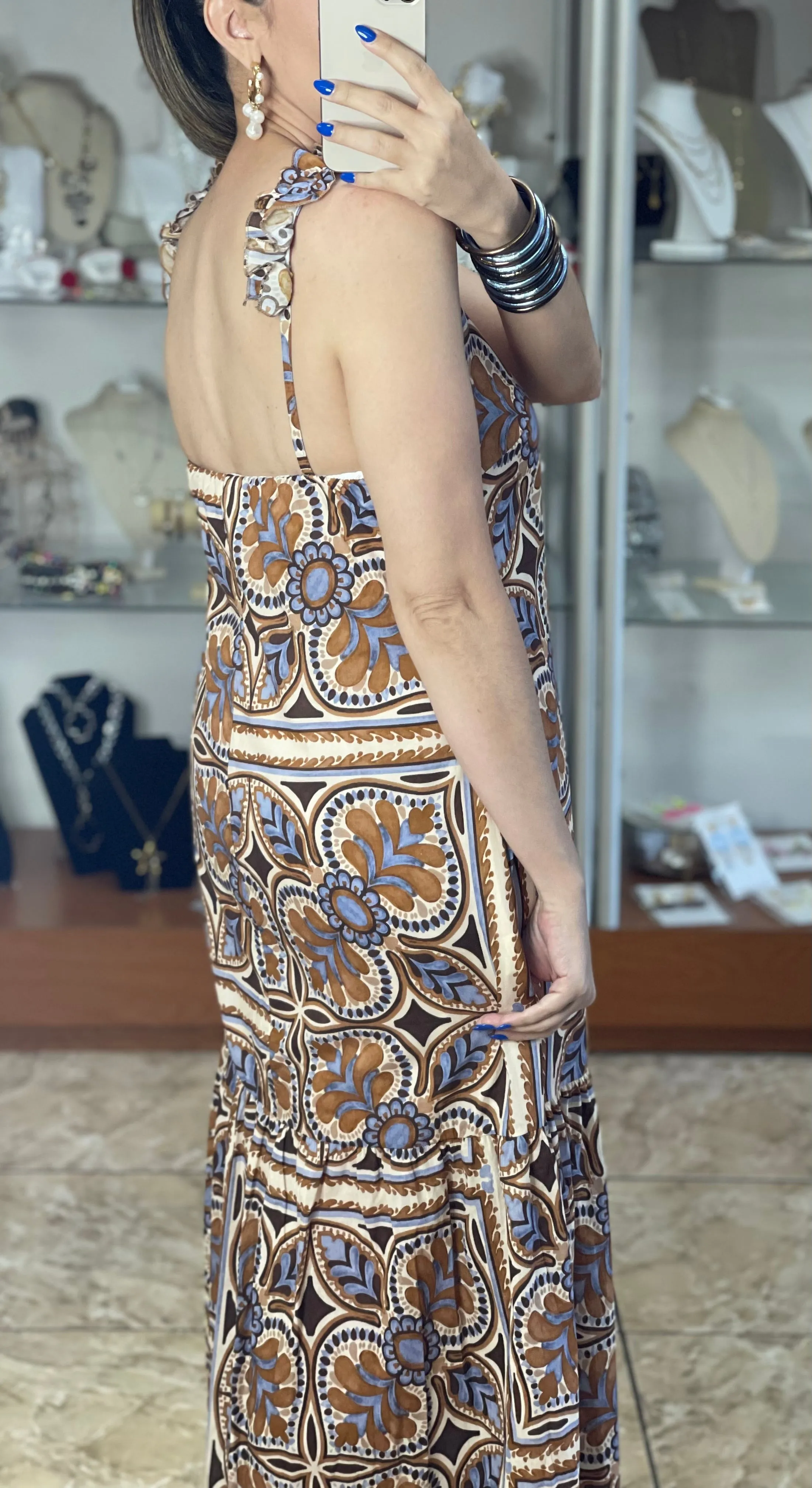 Moroccan OS Maxi Dress