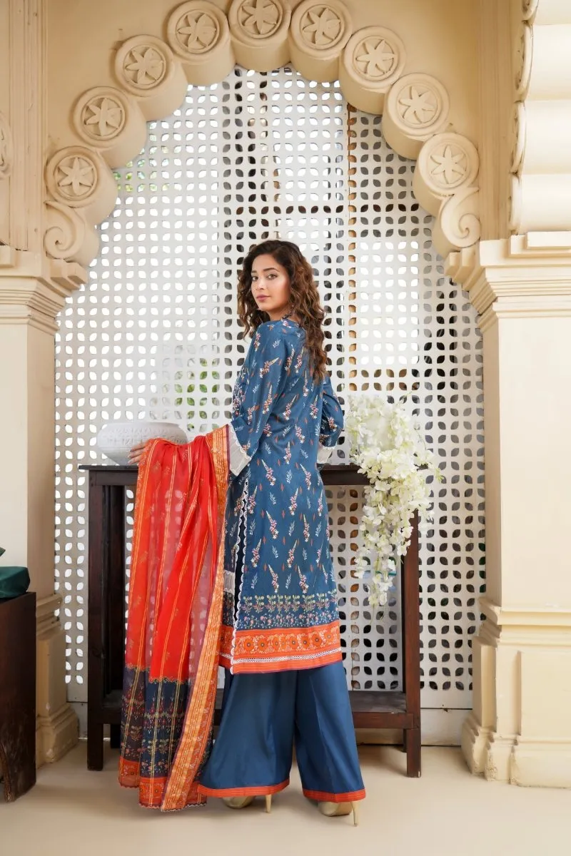 Munira Lawn 3 Piece Pakistani Suit MUN576