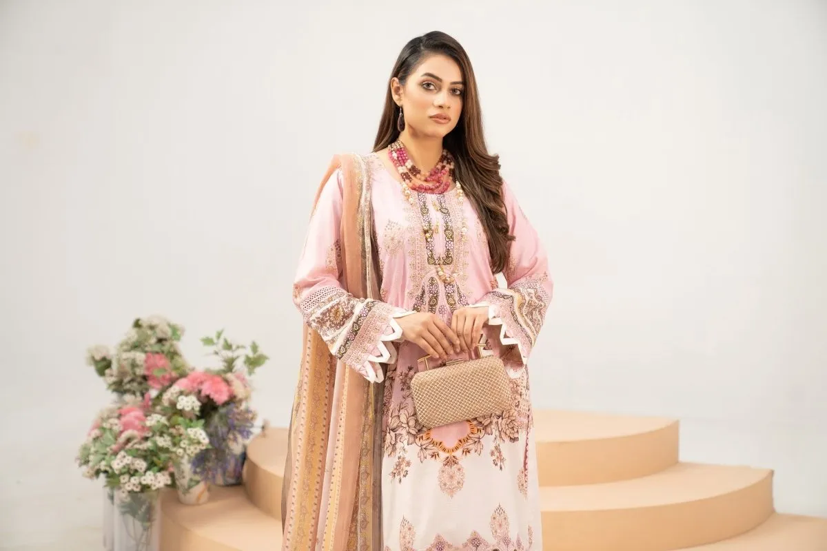 Munira Linen 3 Piece Suit MUN514