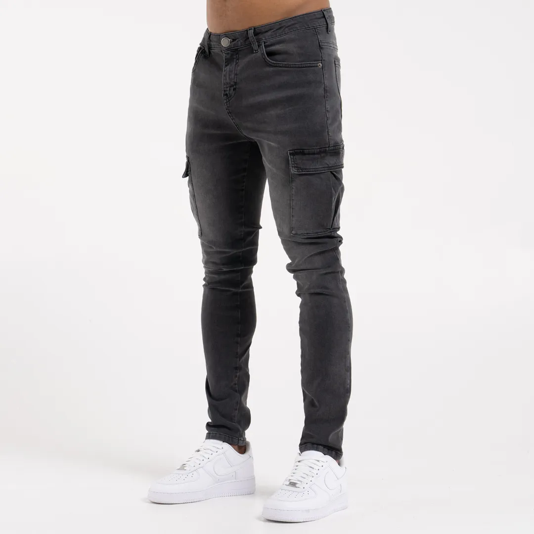 Muric Slim Fit Jeans - Washed Black