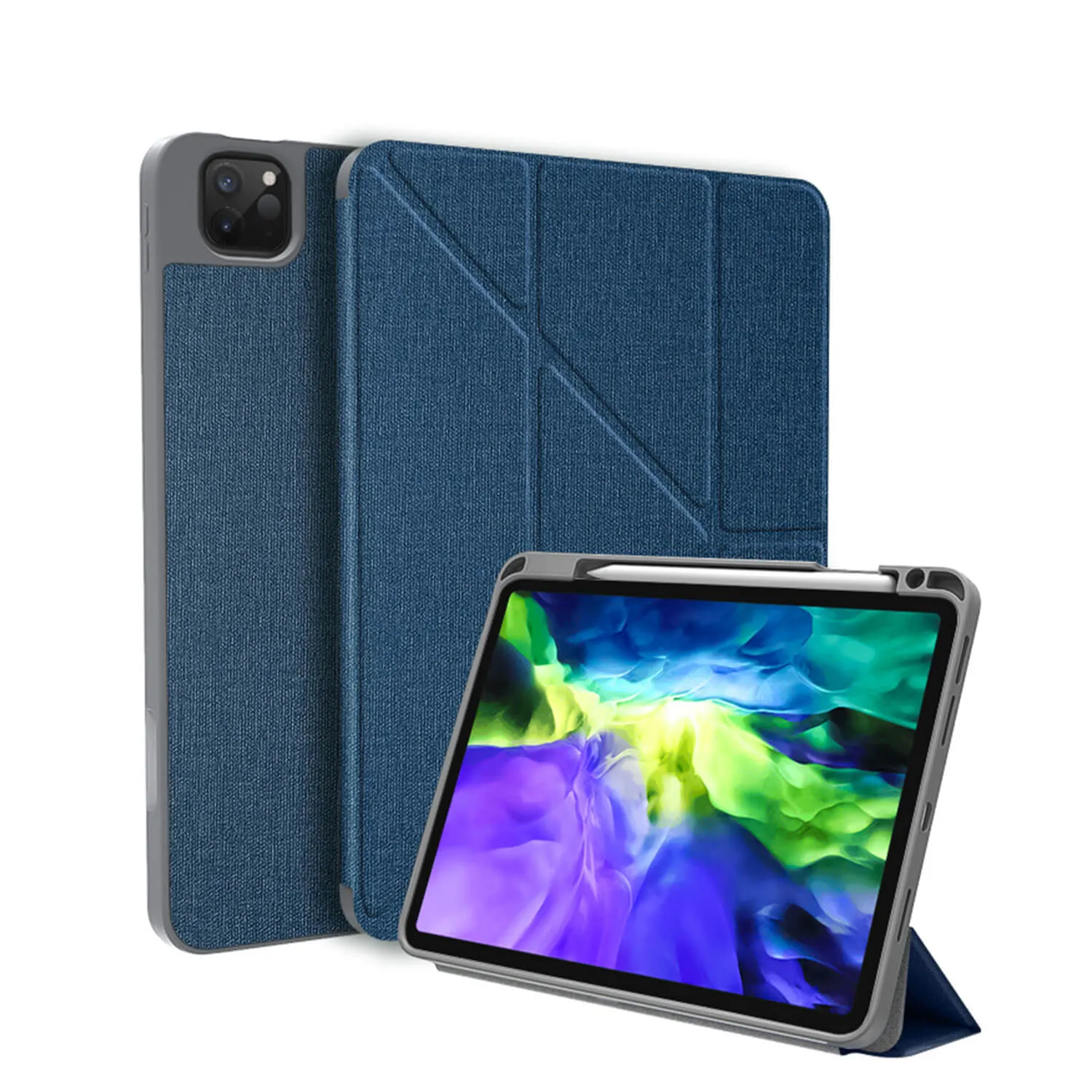 Mutural iPad Pro 2022 / 2021 / 2018 11'' Smart Cover Kingkong Case Blue