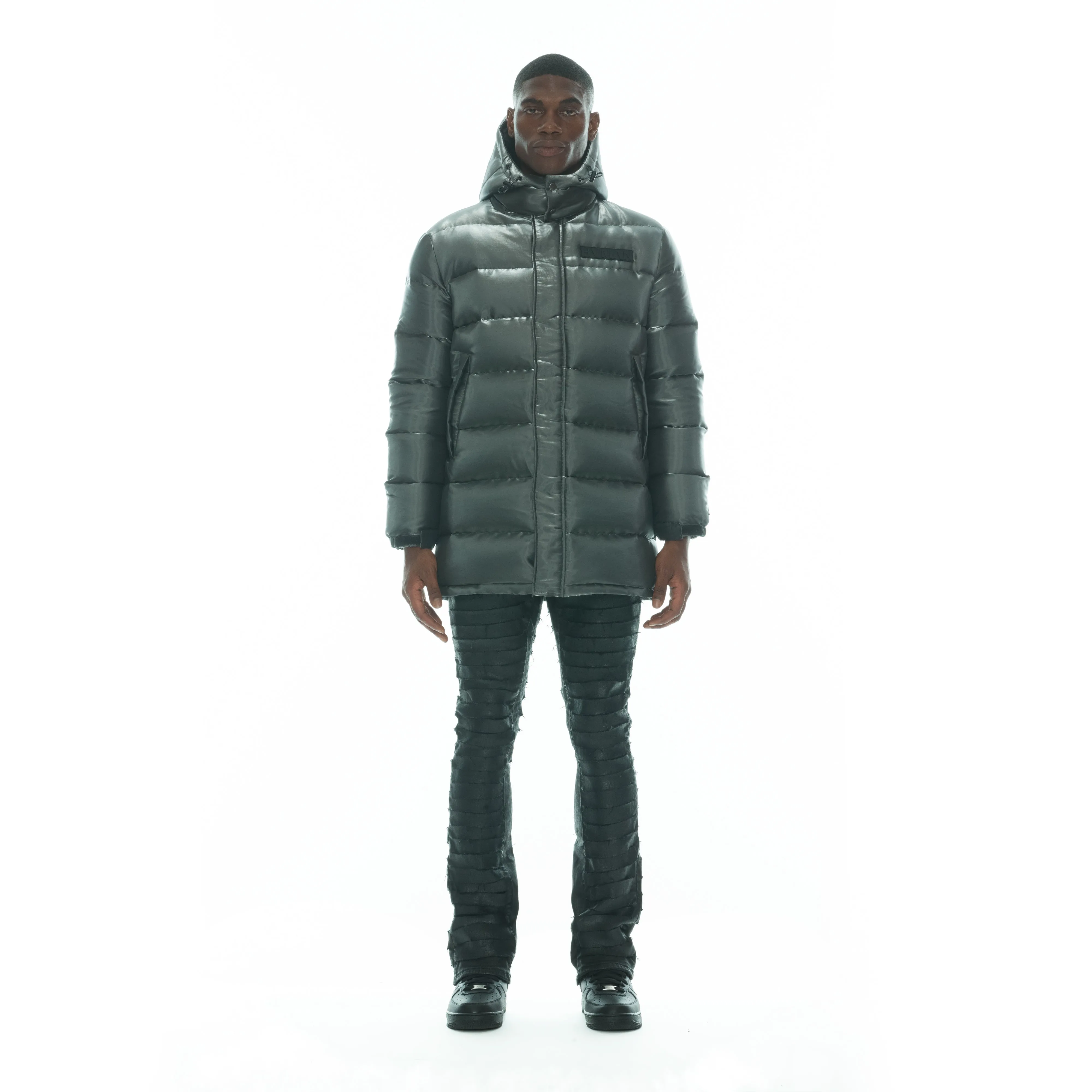 NYLON PUFFER 3/4 IN SILVER