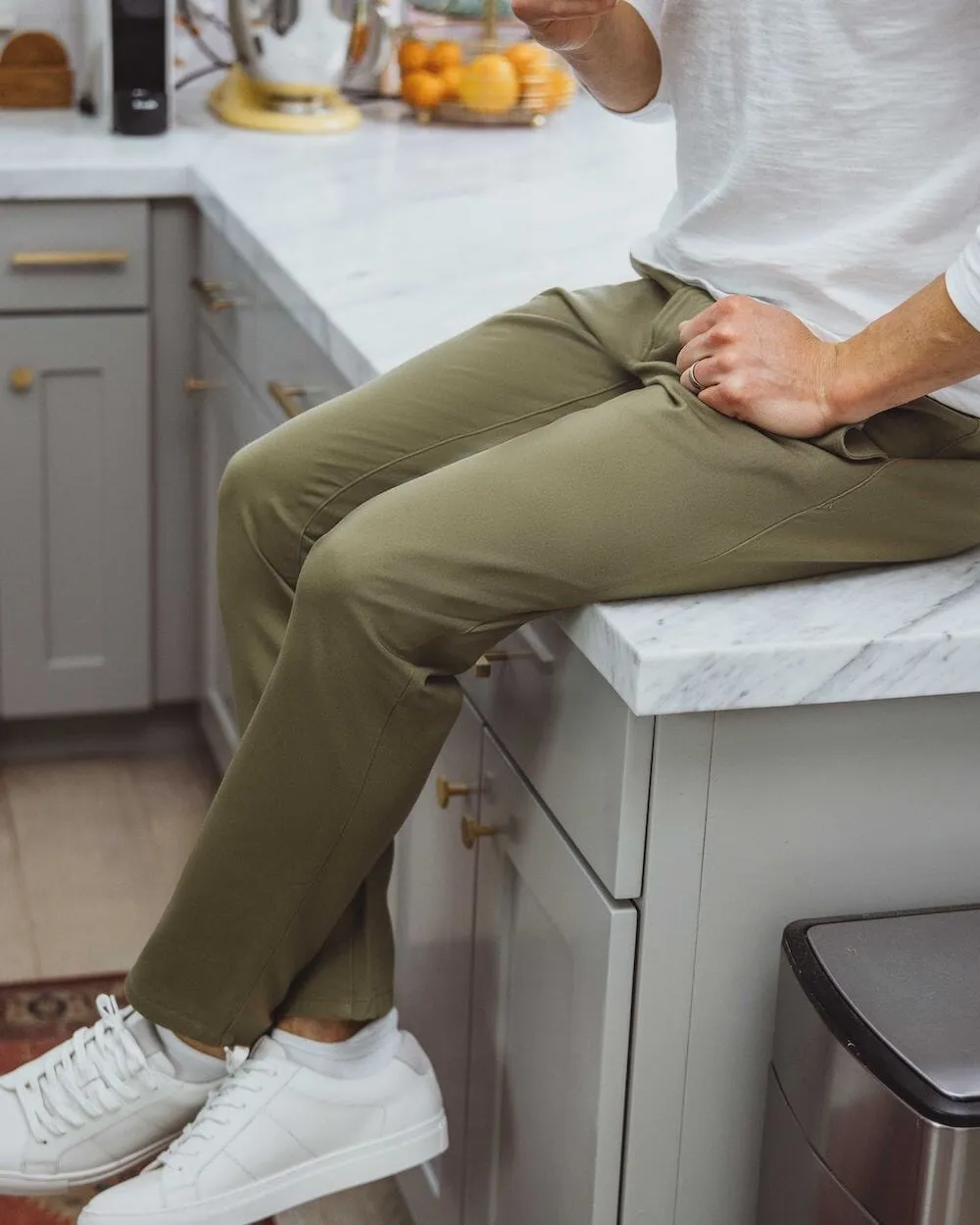 Olive | Tech Chino Pants (Slim)