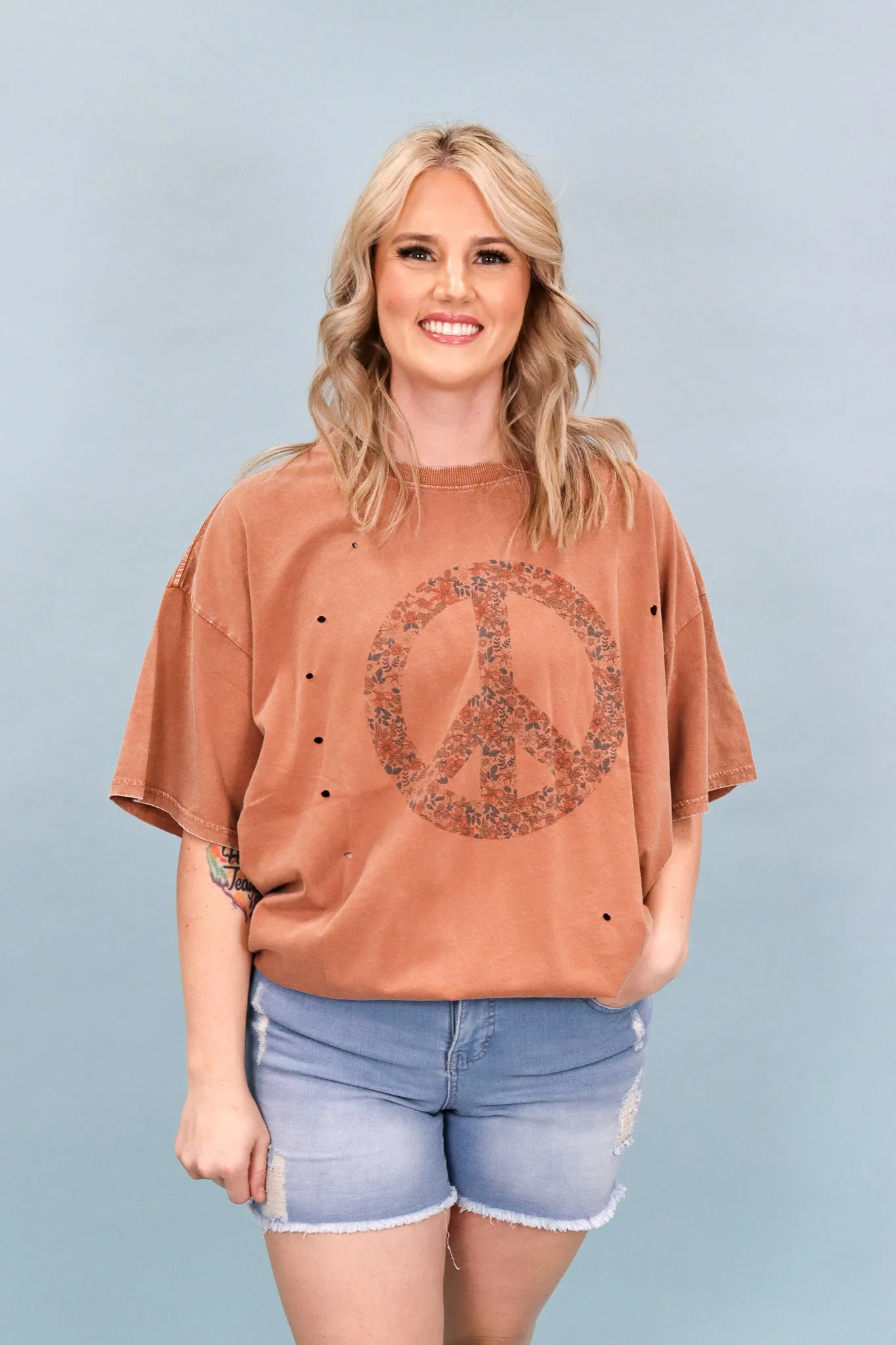 Peaceful Pause Oversized Tee