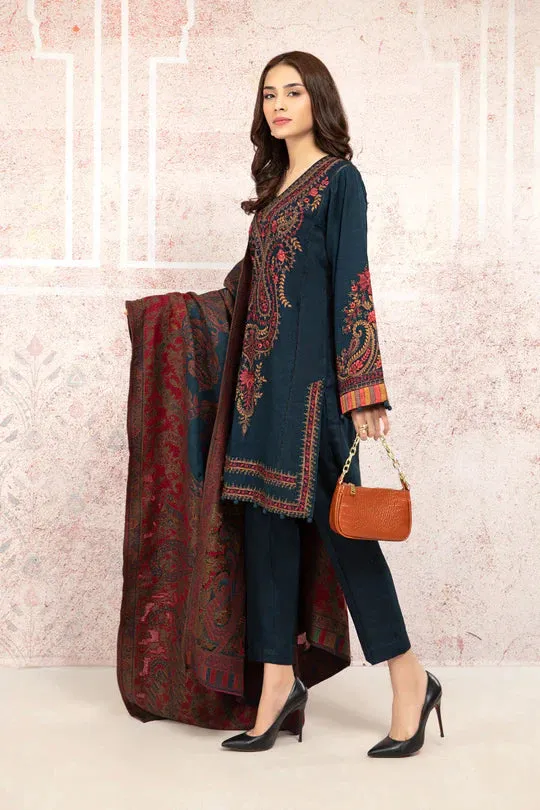 Qalamkar Embroidered Lawn Three Piece QL-1022