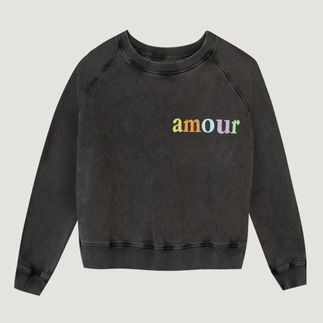 "Amour" St Ange Sweatshirt (Carbon Washed)