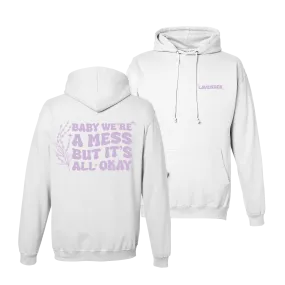 "Lavender" White Pullover