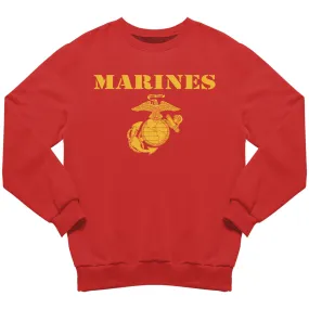 Red & Gold Vintage Marines Sweatshirt