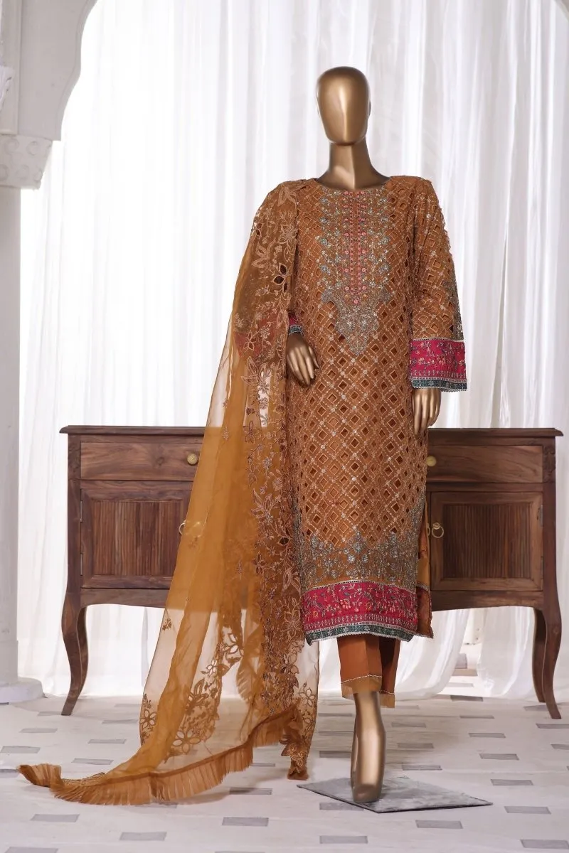 Sada Bahar Embroidered Organza Party Wear SBA76