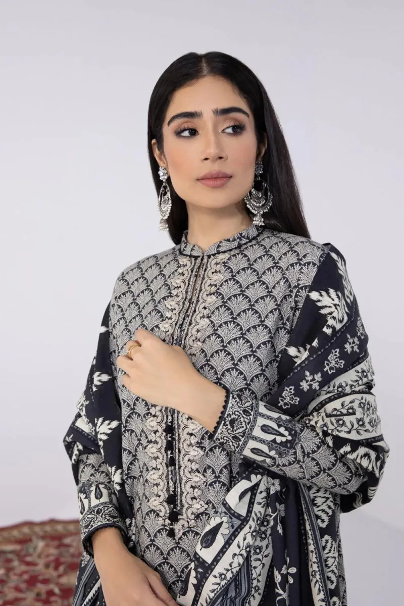 Sapphire Embroidered Khaddar 3 Piece Suit SAP113