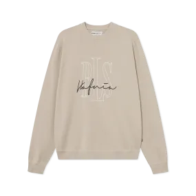 Signature Outline Crewneck - Sand