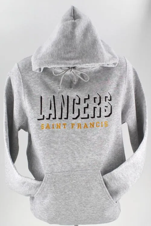 Sweatshirt, LANCERS SAINT FRANCIS Shadowblock Embroidery - Hooded Pullover, FINAL FEW