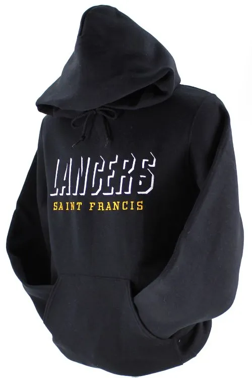 Sweatshirt, LANCERS SAINT FRANCIS Shadowblock Embroidery - Hooded Pullover, FINAL FEW