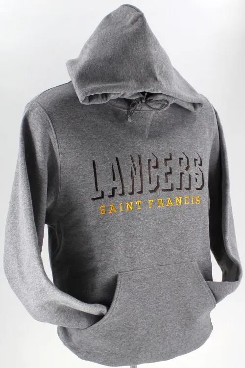 Sweatshirt, LANCERS SAINT FRANCIS Shadowblock Embroidery - Hooded Pullover, FINAL FEW