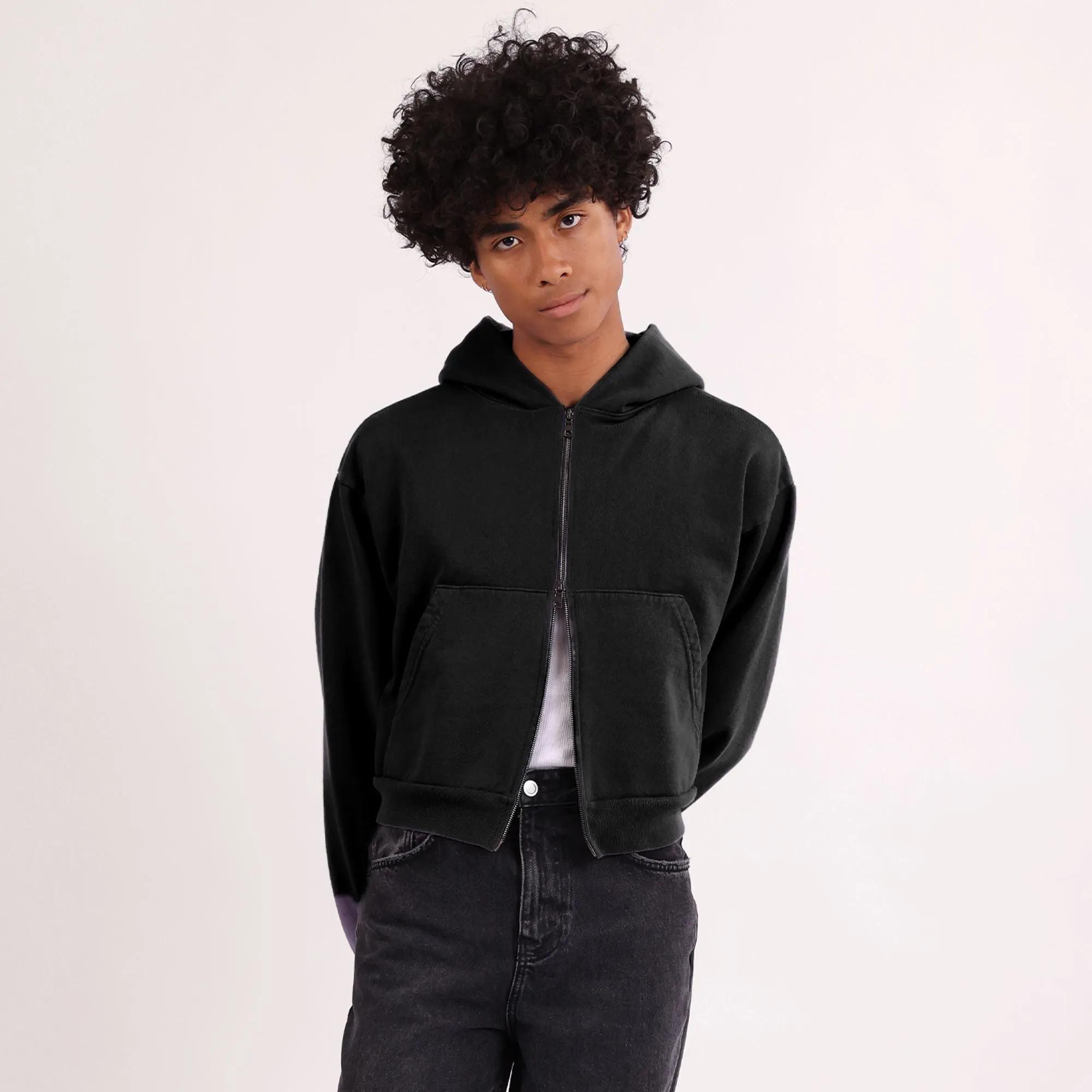 The Bleecker Crop Double-Zip