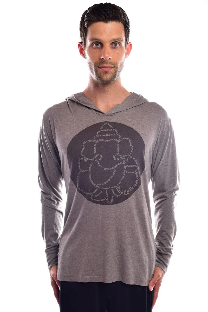 Third Eye Manifesto on Gray Pull-Over Unisex Hoodie