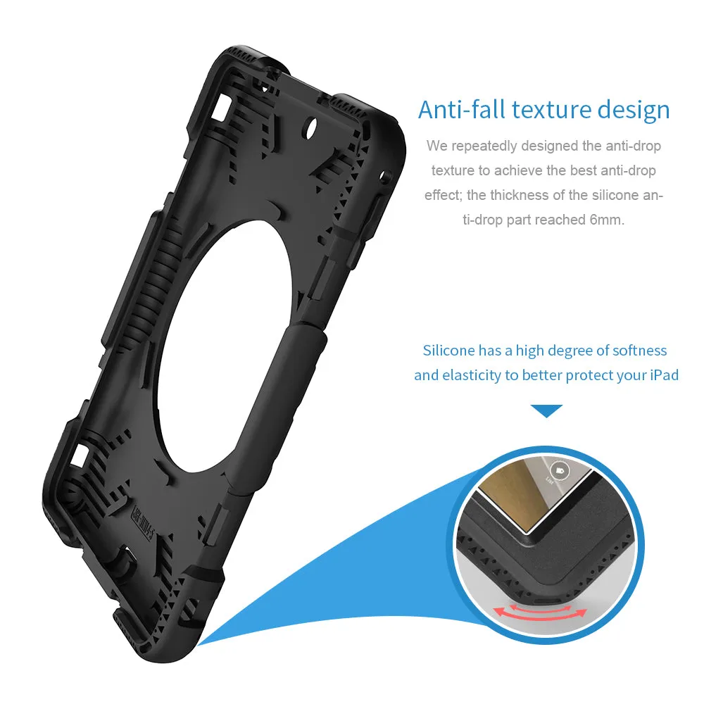 Tough On iPad 5 / 6th Gen 9.7" Case Rugged Protection Black