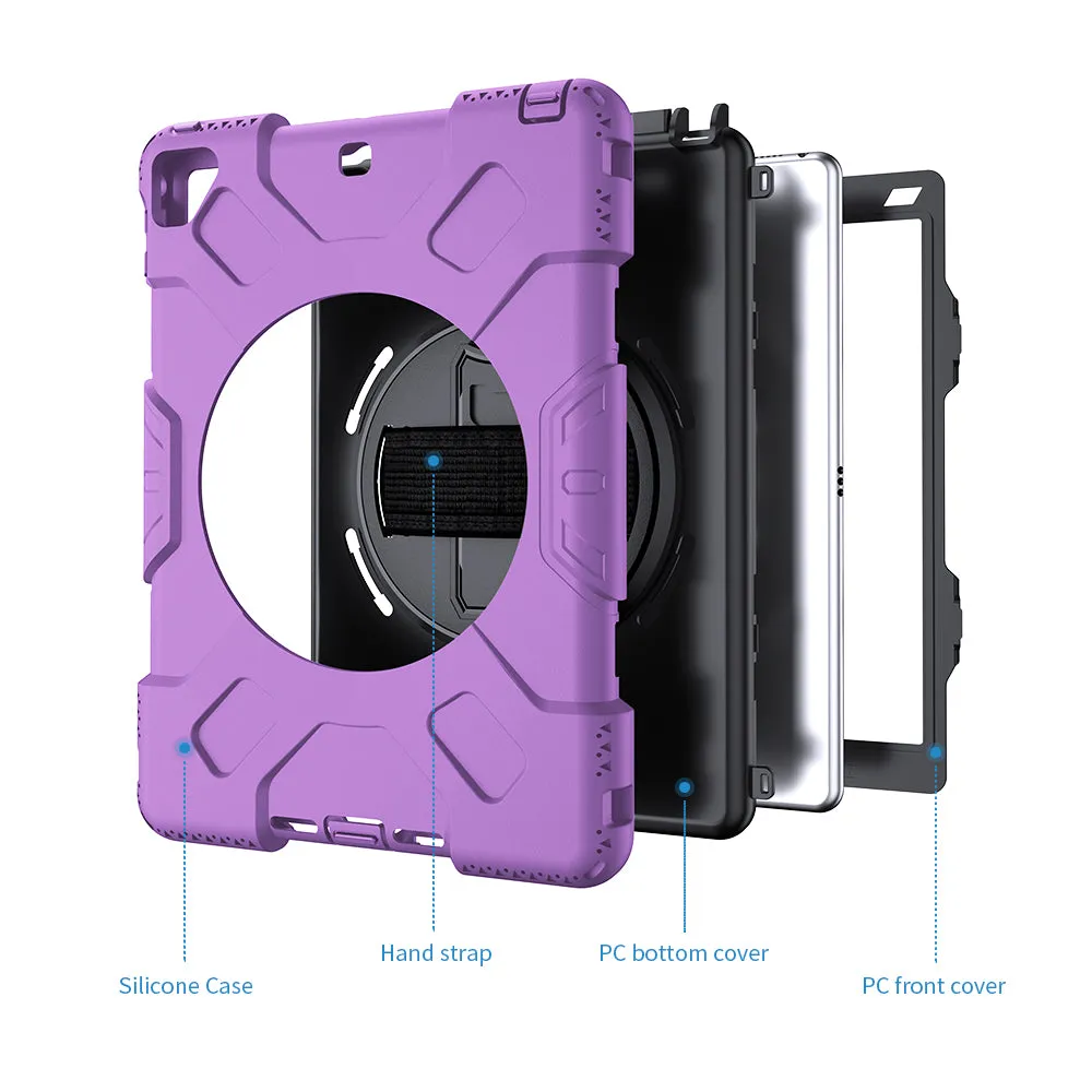 Tough On iPad 5 / 6th Gen 9.7" Case Rugged Protection Purple