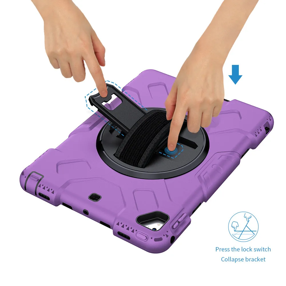 Tough On iPad 5 / 6th Gen 9.7" Case Rugged Protection Purple