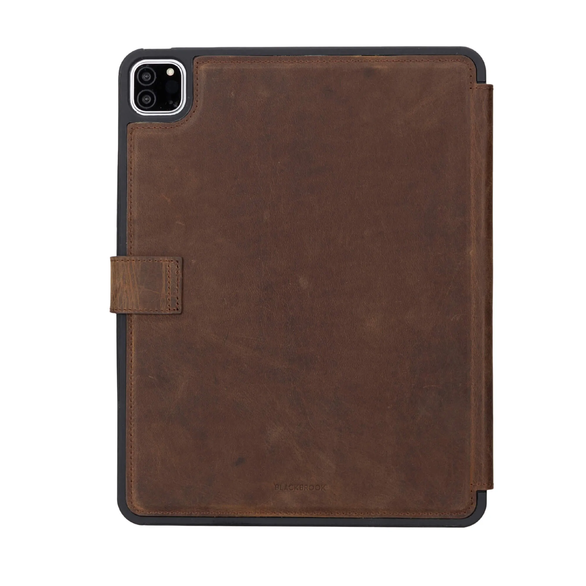 Trigon Distressed Coffee Leather Folio for iPad Air 11-Inch (2024-M2)