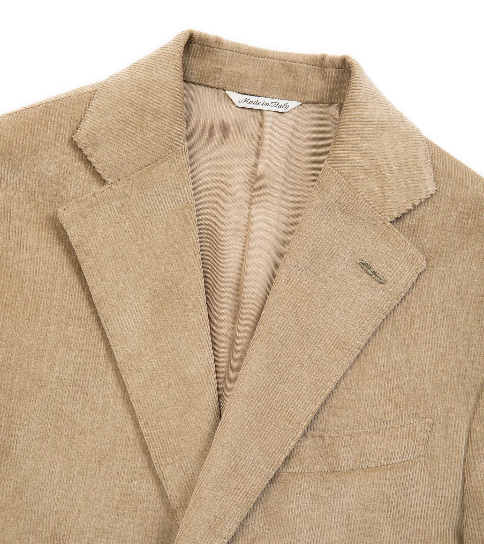 Trunk Wigmore Fine Cotton Corduroy Suit Jacket: Beige