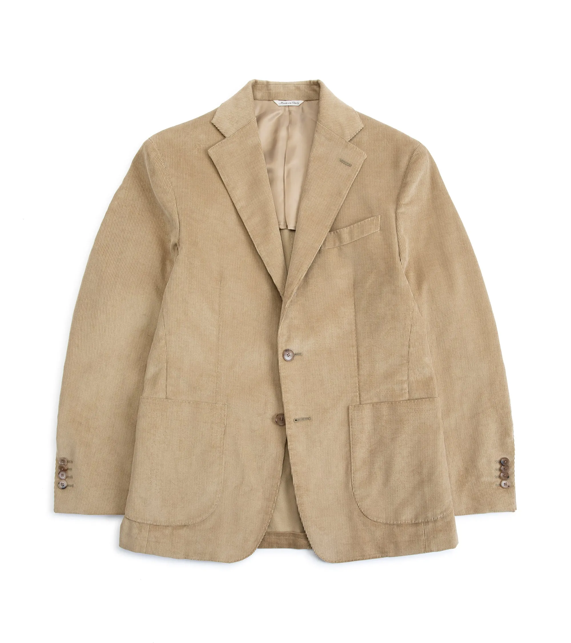 Trunk Wigmore Fine Cotton Corduroy Suit Jacket: Beige