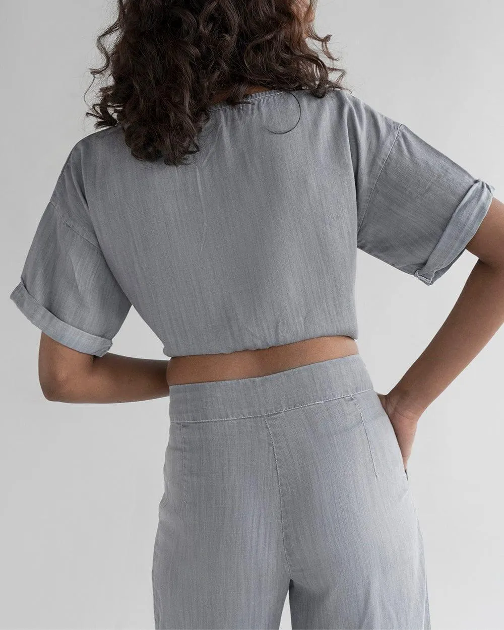 Twist and Sway Top in Stone Grey