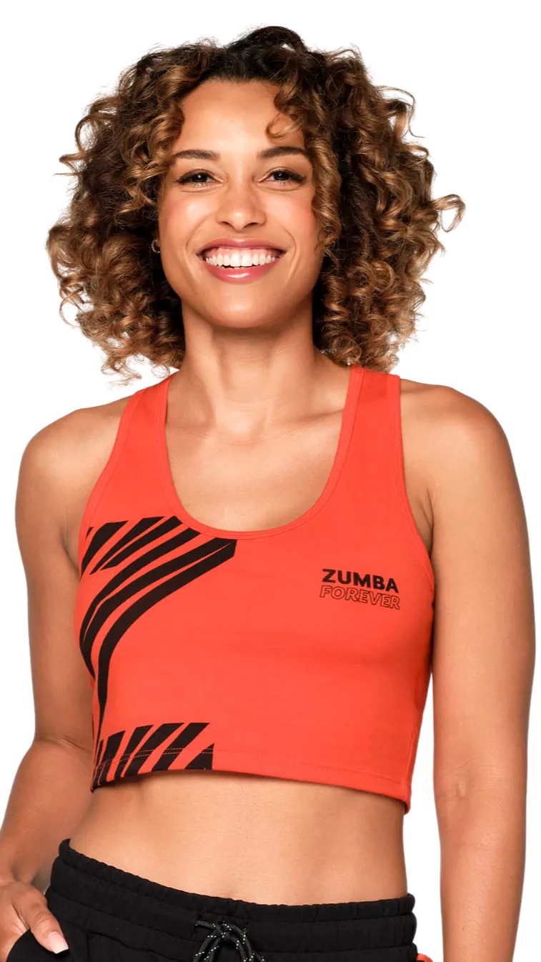 Zumba Happy Crop Racerback (Special Order)